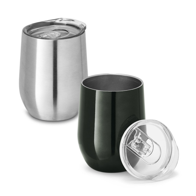 Custom Printed Ronde Stainless Steel Travel Cup 400ml