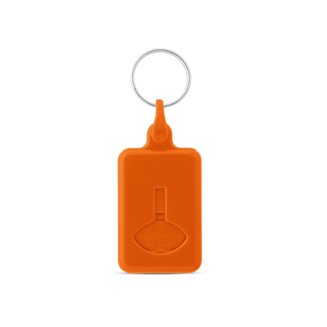 Custom Printed ABS Trolley Coin Keyring - Image 3