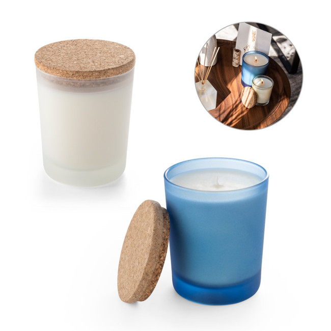 Custom Printed Aromatic Soy Candle With Cork Lid 180g