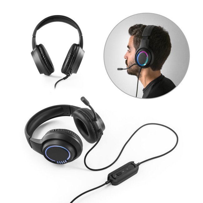 Custom Printed Gaming Headset With Microphone