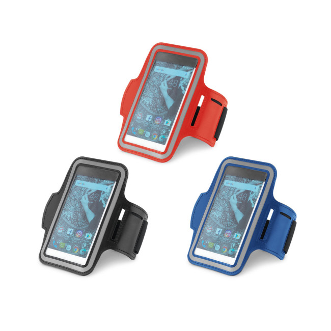 Custom Printed Sports Armband In PU & Softshell For 6'5" Smartphone