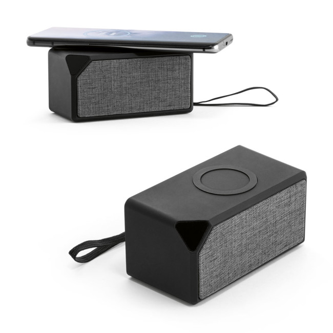 Custom Printed ABS Portable Speaker With Wireless Charging