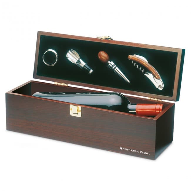 Custom Printed Wine Set In Wine Box - Image 3