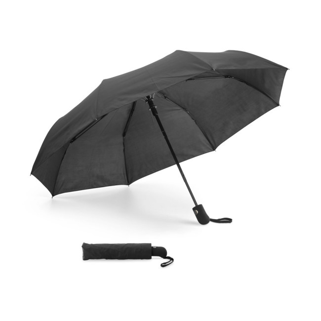 Custom Printed Jacobs 90T Pongee Folding Umbrella