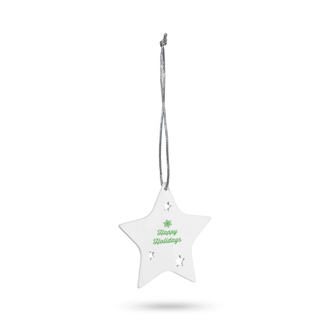 Custom Printed Christmas Star Ornament