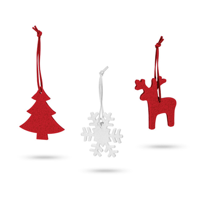 Custom Printed Christmas Ornaments Set