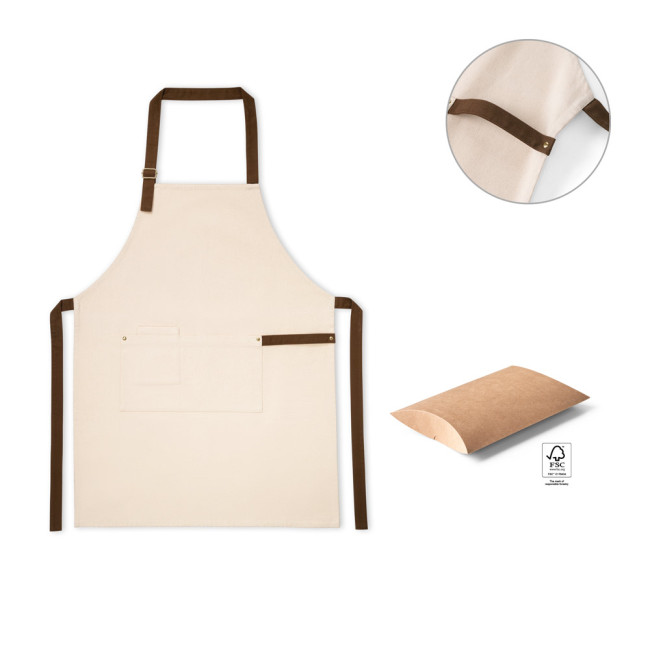 Custom Printed Holm Cotton Apron 320 g/m²