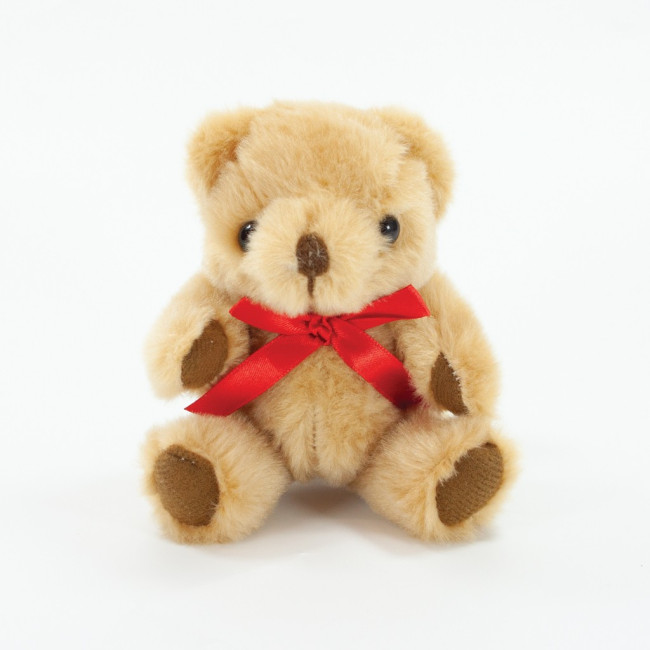 Custom Printed Honey Jointed Bear 13cm - Image 2