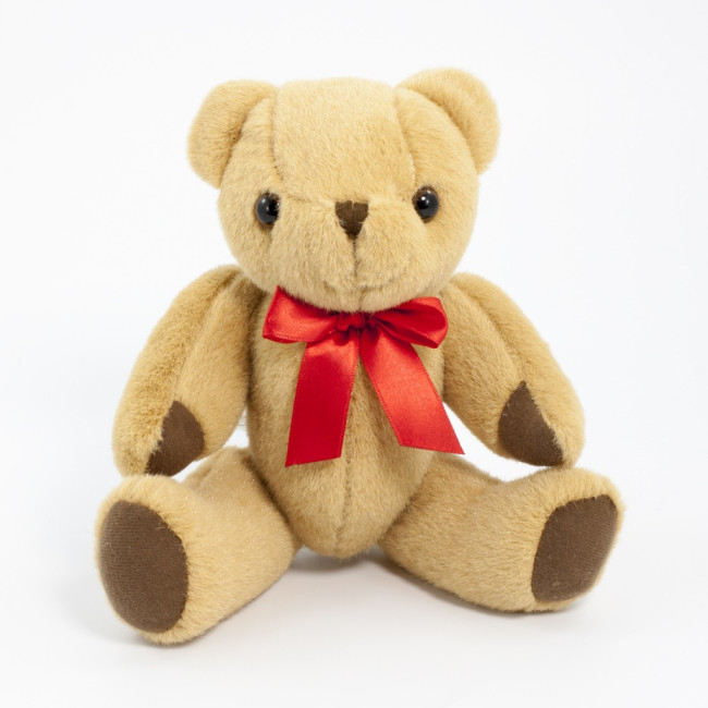 Custom Printed Honey Jointed Bear 25cm - Image 2