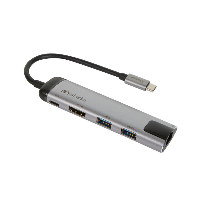 Custom Printed Verbatim USB-C Slim Multiport Hub