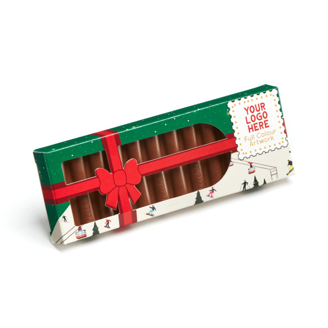 Custom Printed Winter Eco 12 Baton Bar Box Milk Chocolate 41% Cocoa