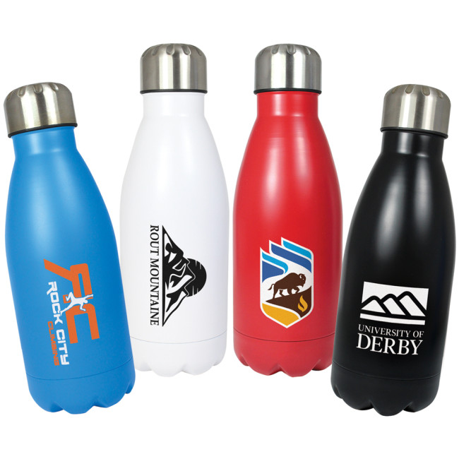 Custom Printed Refresh Single Wall Stainless Steel Bottle 500ml - Image 1