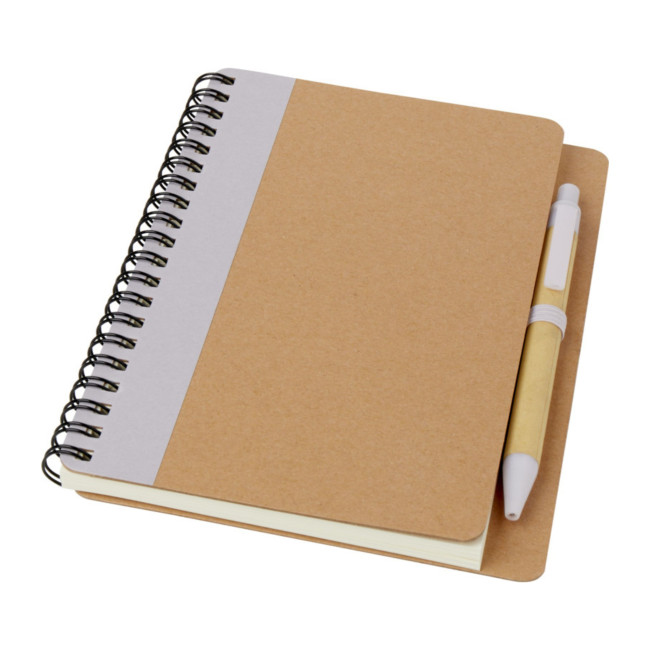 Custom Printed Priestly Recycled Notebook With Pen - Image 5