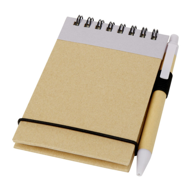 Custom Printed Zuse A7 Recycled Jotter Notepad With Pen - Image 3