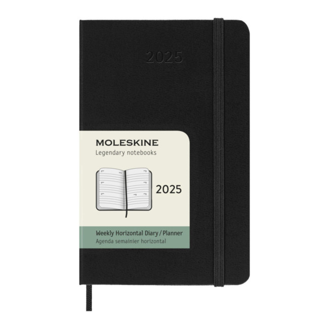 Custom Printed Moleskine Horizontal Hard Cover 12 Month PK Weekly Planner 