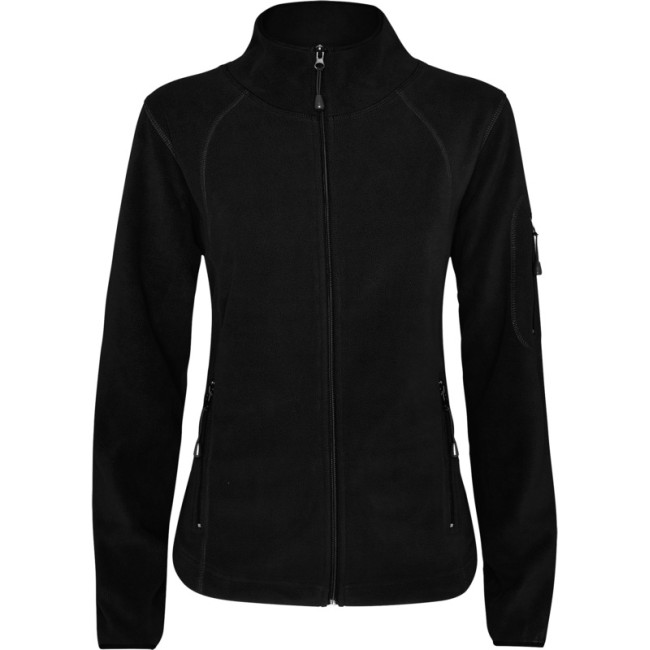 Custom Printed Luciane Women's Full Zip Fleece Jacket - Image 3