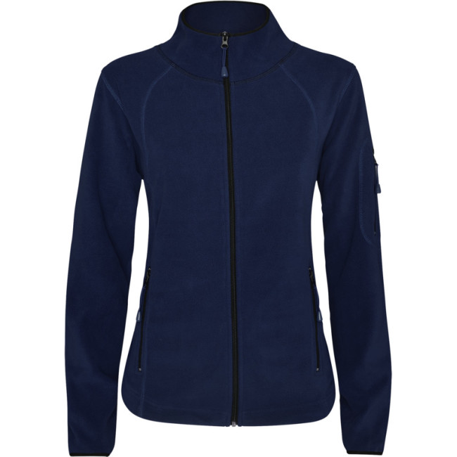 Custom Printed Luciane Women's Full Zip Fleece Jacket - Image 2