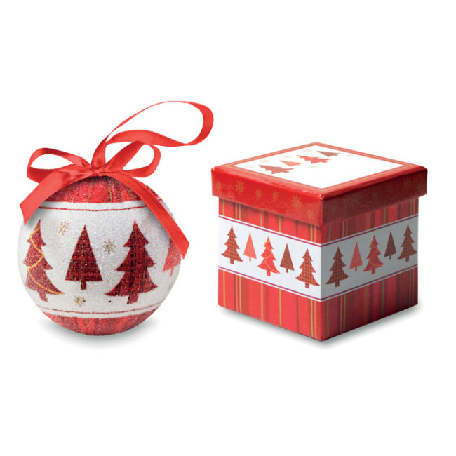 Custom Printed Christmas Bauble In Gift Box