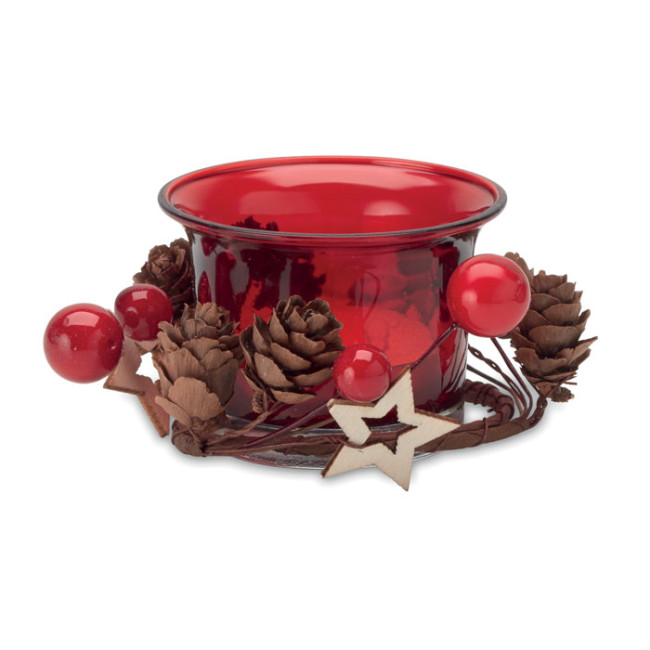 Custom Printed Christmas Candle Holder - Image 2