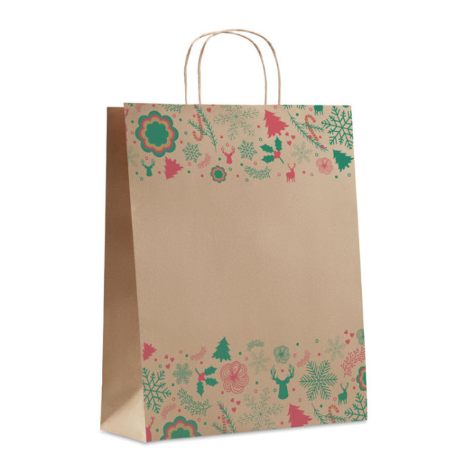 Custom Printed Christmas Gift Paper Bag Large