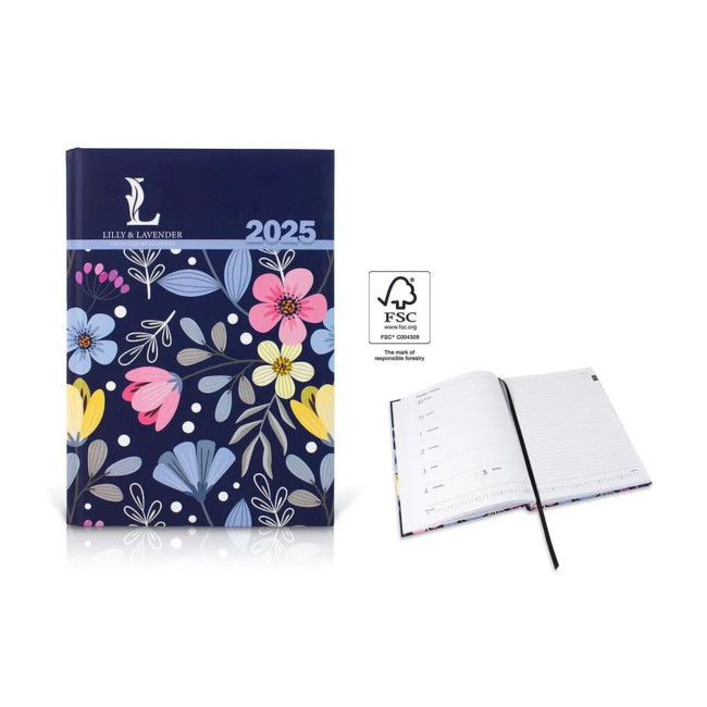 Custom Printed Primo CMYK B5 2025 Diary Week-to-View