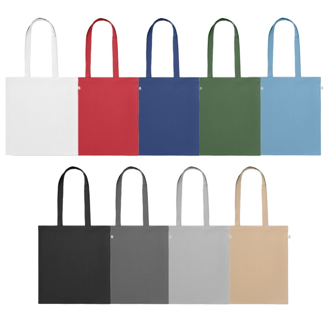 Custom Printed Recycled Cotton Shopping Bag  140 gr/m² - Image 1