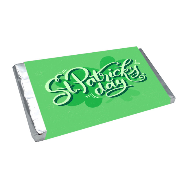 Custom Printed St Patrick's Day Chocolate Bar 85g