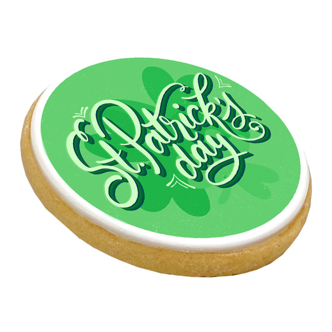 Custom Printed St Patrick's Day Biscuit Mini 5cm