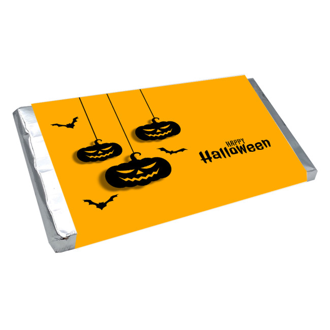 Custom Printed Halloween Chocolate Bar 85g 