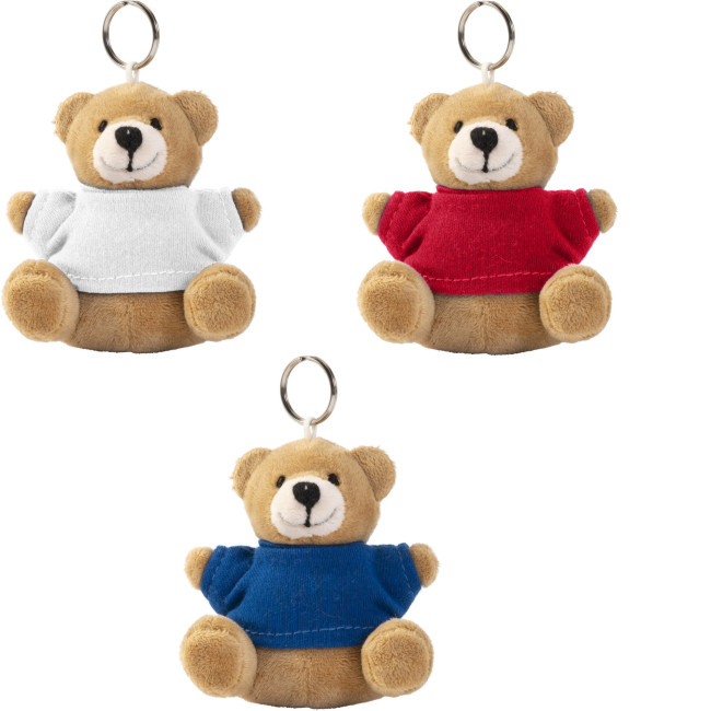 Custom Printed Teddy bear keyring - Image 1