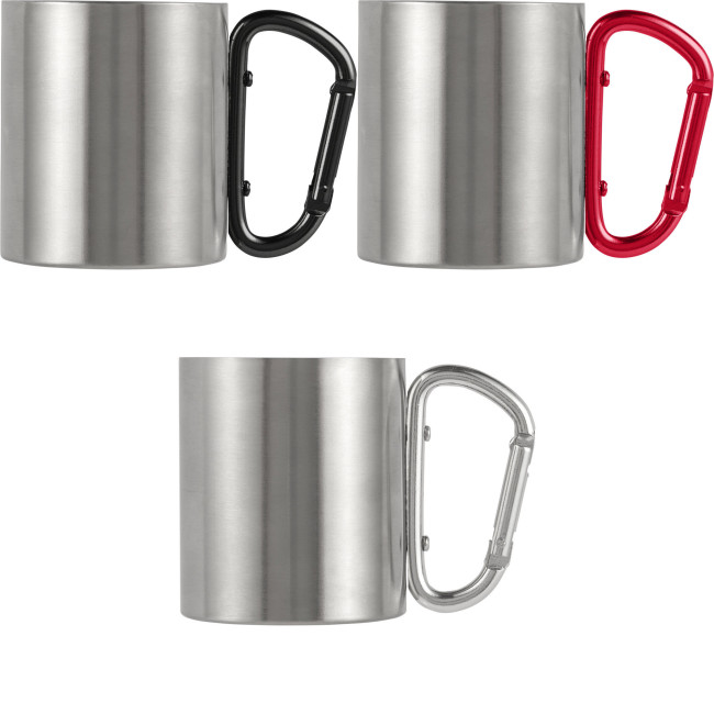 Custom Printed Stainless steel double walled mug 185ml - Image 1