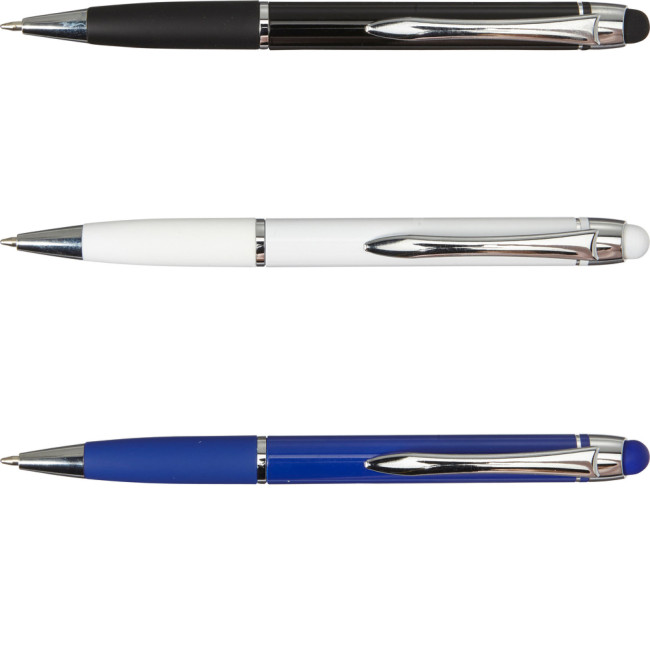 Custom Printed Ballpen with coloured grip - Image 1