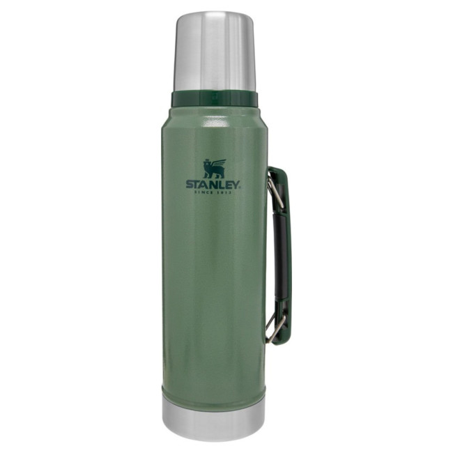 Custom Printed Stanley Classic Bottle 1000ml Forest Green - Image 1