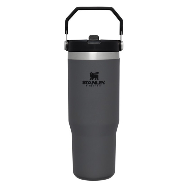 Custom Printed Stanley IceFlow™ Flip Straw Tumbler 890ml Charcoal - Image 1