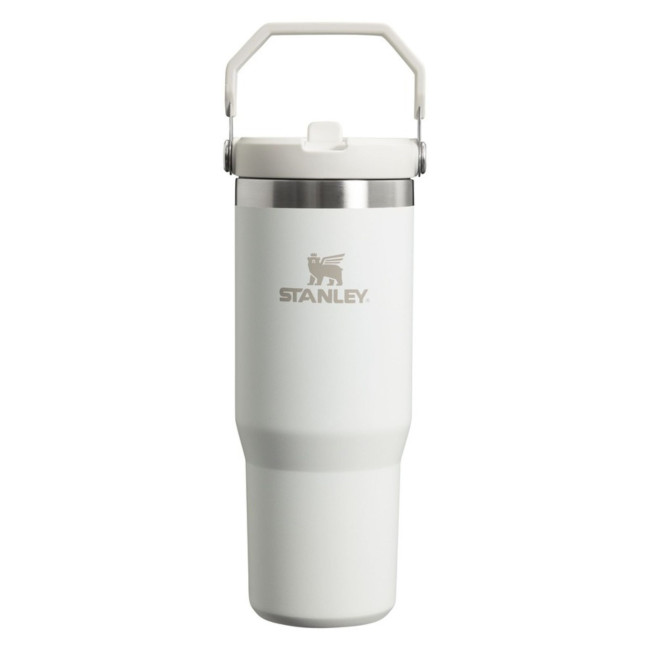 Custom Printed Stanley IceFlow™ Flip Straw Tumbler 890ml Frosted White - Image 1