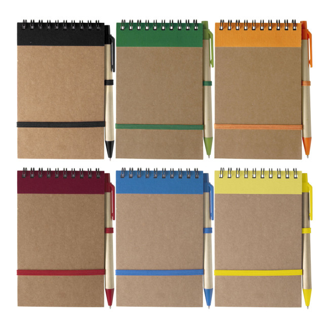 Custom Printed Recycled Wiro Bound Notebook - Image 1