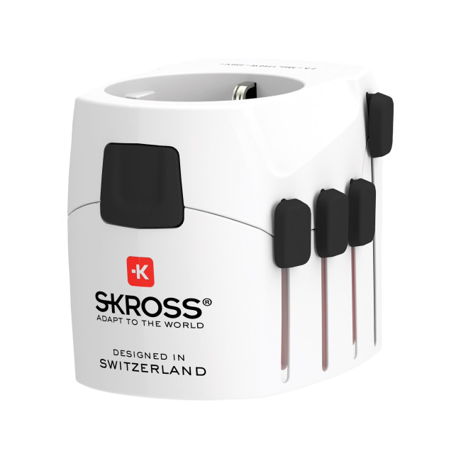 Custom Printed SKROSS Pro 3-Pole World Travel Adapter