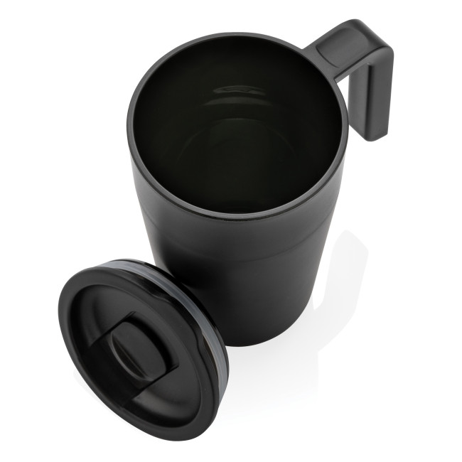 Custom Printed GRS Recycled PP And SS Mug With Handle 480ml - Image 4