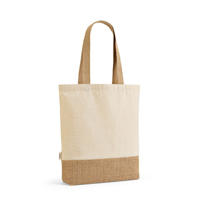 Custom Printed Puncak Shopping Bag Recycled Cotton 180gsm