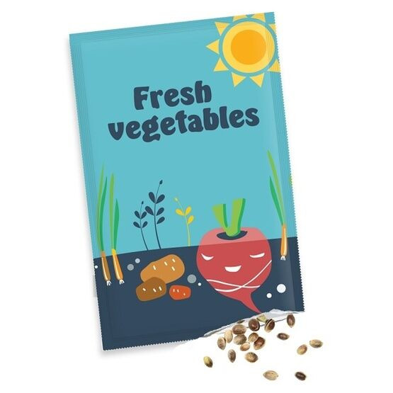 Custom Printed Medium Seed Packets - Gloss