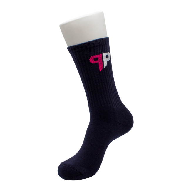 Custom Printed Jacquard Terry Knitted Cotton Sports Socks - Image 3