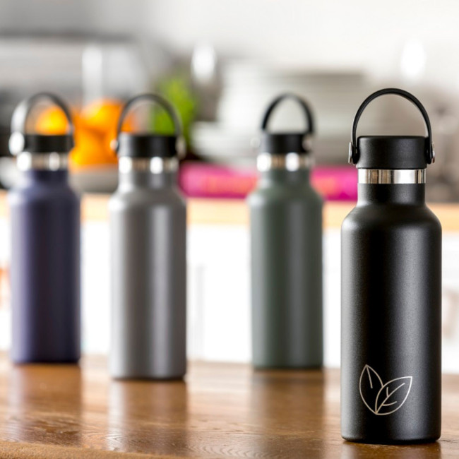 Custom Printed Santos 500ml Recycled Insulated Bottle - Image 3