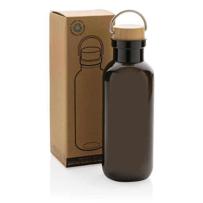 Custom Printed RCS Rpet Bottle With Bamboo Lid And Handle 680ml - Image 3