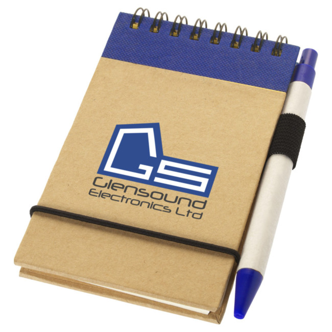 Custom Printed Zuse A7 Recycled Jotter Notepad With Pen - Image 2