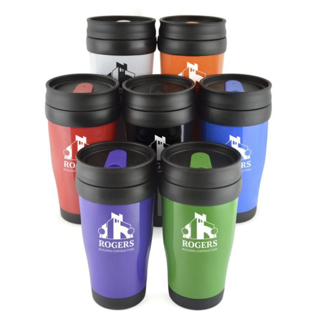 Custom Printed Polo Plastic Tumbler 400ml - Image 1