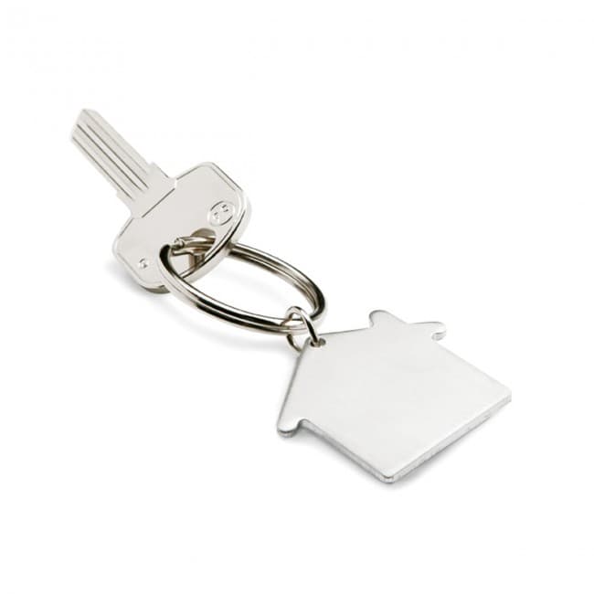 Custom Printed House Shaped Metal Keyring - Image 5