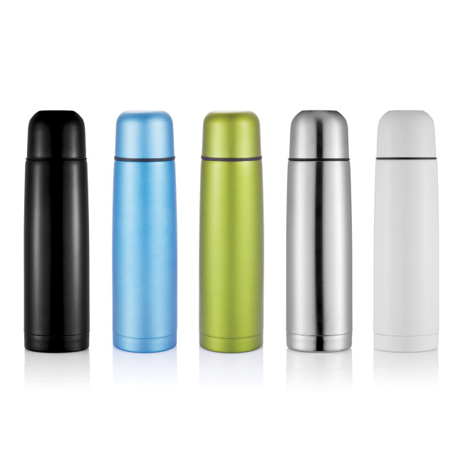 Custom Printed Stainless Steel Flask 500ml - Image 1