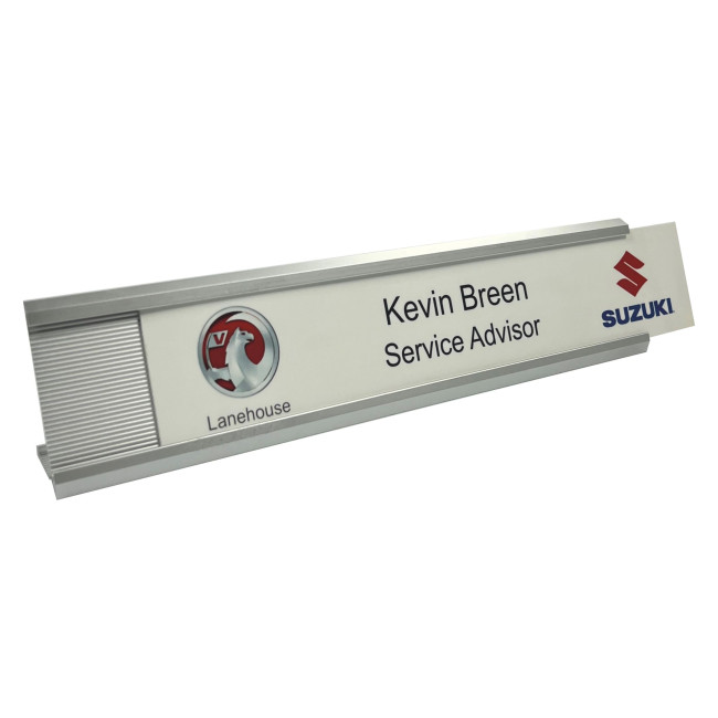 Custom Printed Insert Desk Nameplate Replacement Insert