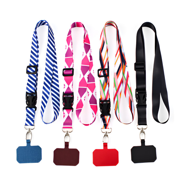 Custom Printed Cross Body Lanyard with Phone Holder