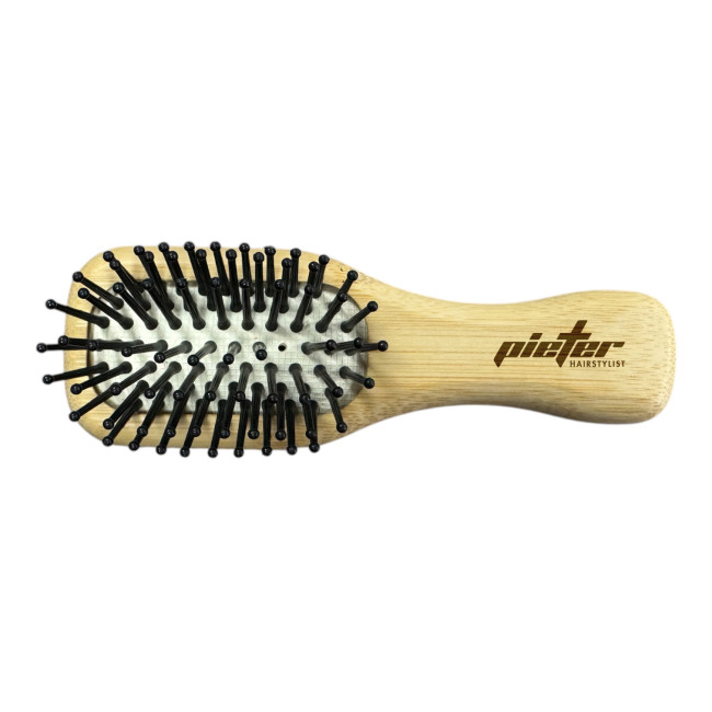 Custom Printed Mini Bamboo Hair Brush